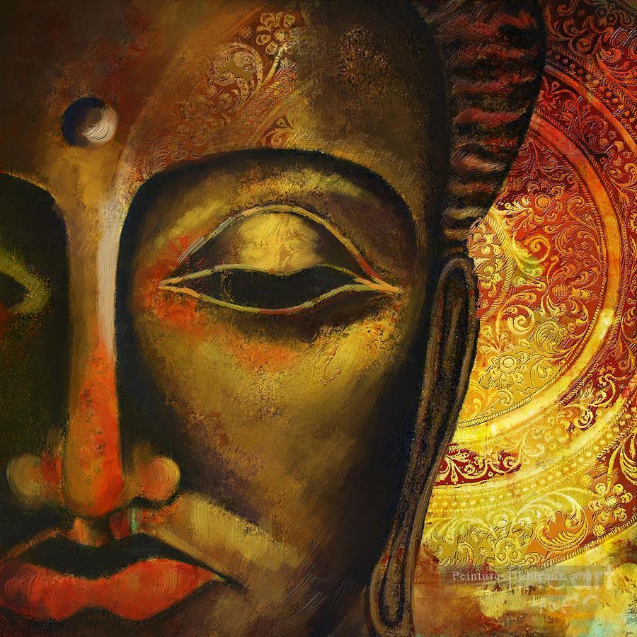 Visage du bouddhisme de Bouddha Peintures à l'huile